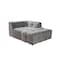 Homeroots Light Gray Boucle L Shaped Two Piece Sofa and Chaise Sectional With Toss Pillows 644521 - alternate 5