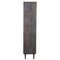 Homeroots 70" Gray Distressed Solid Wood Three Tier Bookcase with Two Doors 488873 - alternate 6