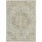 Homeroots 3' X 5' Sage Floral Medallion Washable Indoor Outdoor Area Rug 607932 - alternate 4
