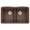 Blanco Diamond Equal Double Bowl, Cafe Brown 440182 - alternate 1