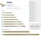 Amerock Cyprus 5-1/16 inch (128mm) Center-to-Center Golden Champagne Cabinet Pull, 10PK 10VMP9362BBZ - alternate 2