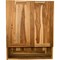 Homeroots 24in Brown Solid Wood Frame Wall Mounted Accent Cabinet 383585 - alternate 2