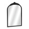 Homeroots 16" Black Metal Arch Accent Mirror 632511 - alternate 4