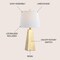 Jonathan Y Owen 20.5" Contemporary Resin LED Table Lamp, Gold Painting JYL1038A - alternate 8