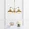 Jonathan Y Colin 3-Light 22" Adjustable Iron/Glass Retro Hurricane LED Pendant, Brass Gold JYL6122A - alternate 10