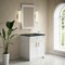 James Martin Vanities Bellshire 30" Single Vanity, Bright White w/ 3 CM Charcoal Soapstone Silestone Top 660-V30-BW-3CSP - alternate 7