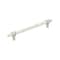 Amerock Carrione 8 inch 203mm Center-to-Center Marble White/Satin Nickel Cabinet Pull BP36663MWG10 - alternate 1