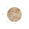 Homeroots 8' Copper Gold And Ivory Round Abstract Washable Indoor Outdoor Area Rug 597952 - alternate 5
