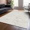 Homeroots 5' X 8' Ivory And Gray Abstract Washable Indoor Outdoor Area Rug 601069 - alternate 5