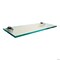 Fab Glass And Mirror 8 X 48in Rectangle Floating Clear Tempered Kit Glass Shelf, 8in X 48in, Wall Mirror S-8x48RECCHBR - alternate 1