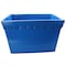 Flipside Corrugated Postal Storage Tote, 18-1/4 in L x 13-1/4 in W x 11-3/5 in H, Blue, Plastic, 4 PK 40162 - alternate 3
