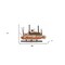 Homeroots 17" Wood Brown Solid Wood Hand Painted King of Mississippi Model Boat 401940 - alternate 5