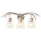 Jonathan Y Wyatt 25.5 in. 3-Light Southwestern Bohemian Resin/Seeded Glass Faux Antler LED Vanity Light, Antique JYL6309C - alternate 1