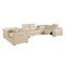 Homeroots Beige Italian Leather Power Reclining U Shaped Eight Piece Corner Sectional With Console 632568 - alternate 11