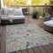 Homeroots 9' X 12' Gray Fern Green And Artichoke Green Paisley Washable Indoor Outdoor Area Rug 588616 - alternate 6