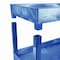 Luxor Deep Shelf Utility Cart, High Density Polyethylene (Shelf)/Polyvinyl Chloride (Leg), 3 Shelves EC111HD-BU - alternate 12