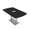 Skutchi Designs Arc Rectangle Meeting Room Table, 36 in W, 60 in L, Black HAR-AREC-36x60-DOU-U999T19-ESIL - alternate 1