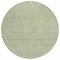 Homeroots 8' Sage And Ivory Round Geometric Washable Indoor Outdoor Area Rug 612096 - alternate 4