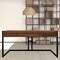 Homeroots 60" Brown And Black Acacia Solid Wood Executive Desk With Three Drawers 489174 - alternate 3
