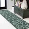 Jonathan Y Tumbling Blocks Modern Geometric Green/White 2 ft. x 8 ft. Runner Rug SEU101D-28 - alternate 1