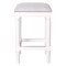Homeroots 27" Gray And Antiqued White Solid Wood Backless Counter Height Bar Chair 534321 - alternate 4