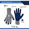 General Electric Unisex Crinkle Dipped Gloves Blue/Gray L 1 pair GG209LC - alternate 3