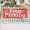 Signmission Free parking, 36 Inch x 96 Inch, Vinyl Banner B-96-30643 - alternate 4