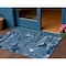Homeroots 3' X 5' Navy Blue And Blue Abstract Washable Indoor Outdoor Area Rug 609256 - alternate 1