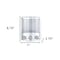 Homeroots Gray Heavy Duty Plastic Three Chamber Wall Mount Soap Dispenser 571497 - alternate 3