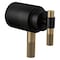 Brizo Litze Tempassure Thermostatic Trim Handle Kit, T-Lever Matte Black/Luxe Gold HL6033-BLGL - alternate 2