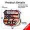 Signmission Route Us 66 Flag, 18 inch X 18 inch, Vinyl Decal, 2PK SHI-D-2PACK-18-483 - alternate 3