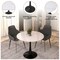 Leisuremod Bristol Modern Round Dining Table - MDF Wood Top with Powder Coated Steel Base BTBL-31WS - alternate 5