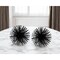 Homeroots Set of Two Black Iron Decorative Spiky Sphere Tabletop Sculpture, 2PK 568889 - alternate 4