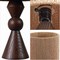 Jonathan Y Orbic Taper 23.5" Rustic Cottage Resin/Metal LED Table Lamp w/Paper Rope Shade, Dark Brown Wood Finis JYL9202B - alternate 5