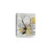 Homeroots 20" Modern Yellow and Black Flower in Bloom Canvas Wall Art 398993 - alternate 6