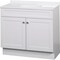 Zenith Zenna Home Wht 36'' Wx35'' Hx18''D Shaker Vanity with Wht Cultured Marble Top SBC36WW - alternate 1