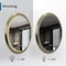 Fab Glass And Mirror Round LED Mirror 24in for Bathroom, Gold Metal Frame Lighted Vanity Mirror, Wall Mounted Circ HC24RD-FG - alternate 4