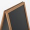 M&T Displays Dark Wood 18.1x26.5 Inch Double Sided Chalkboard A-Frame UWODD04668x2000 - alternate 4