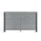 Homeroots 62" Silver Wood Six Drawer Double Dresser 633706 - alternate 1