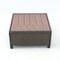Deko Living Outdoor Sectional Wicker Sofa, Chairs and Table, 8 Pieces, Brown w/Beige and Red Cushion Covers COP30011 - alternate 6