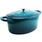 Crock-Pot Crock Pot Artisan 7 Quart Enameled Cast Iron Oval Dutch Oven in Teal Ombre 109475.02 - alternate 1