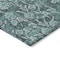 Homeroots 3' X 5' Teal Blue Aqua And Ivory Floral Washable Indoor Outdoor Area Rug 581924 - alternate 4