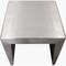 Homeroots 24" Silver Aluminum and Solid Wood Square Sled End Table 605352 - alternate 5