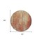 Homeroots 8' Orange Beige And Taupe Round Striped Washable Indoor Outdoor Area Rug 577261 - alternate 4