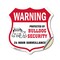 Signmission 24 Hour Surveillance Shield Sign Warning, 18 Inch X 18 Inch, Vinyl Decal SHI-D-18-350 - alternate 1