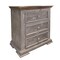Homeroots 32" Gray Three Drawer Nightstand 527065 - alternate 3