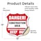 Signmission Construction Area Shield Sign Danger! Un, 18 Inch X 18 Inch, Vinyl Decal SHI-D-18-373 - alternate 3