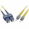 Unc Group Fiber Optic Patch Cable, Sc-St, 9 125 Singlemode Duplex, Yellow, 10M FJ9SCST-10M - alternate 2