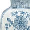 Homeroots 9" Light Blue And White Floral Round Porcelain Jar 565447 - alternate 5