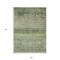 Homeroots 8' X 10' Artichoke Green Blue And Black Floral Washable Indoor Outdoor Area Rug 606173 - alternate 4